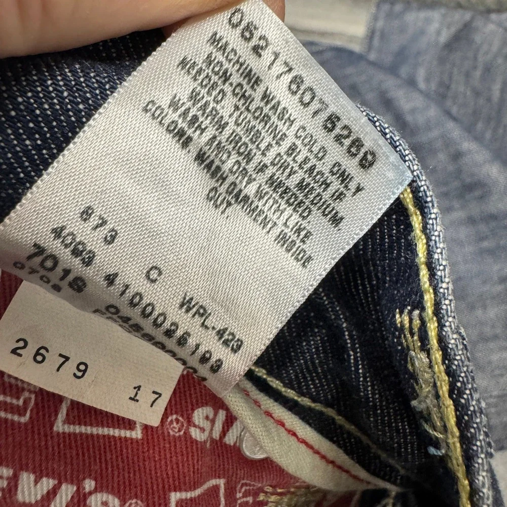 Levi's 569 Jeans Mens 32x30 Loose Straight Blue Denim Flap Pockets Classic